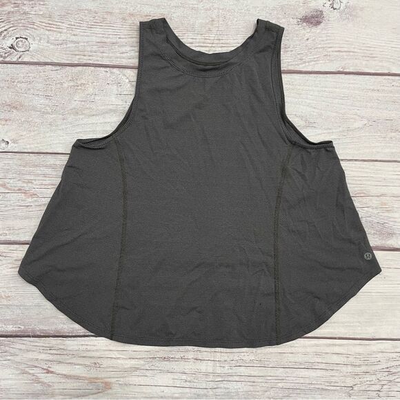 Lululemon x SoulCycle To The Beat Tank Heathered Black Size 8 See Measurements - Picture 2 of 9